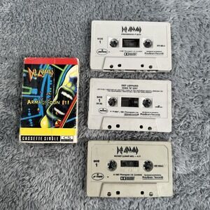 Def Leppard Cassette Single Lot Heavy Metal 1987 Armageddon High N Dry Women